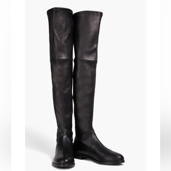 Stuart Weitzman Lowland Black Over the Knee Boots - Picture 2 of 13